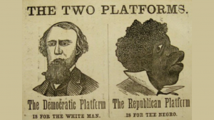 Democrat Racism 19th century political poster