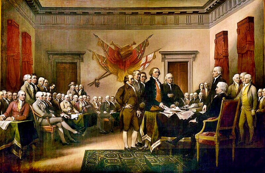 Declaration of Independence Founding Fathers Gun Control Government Class Signing Declaration of Independence