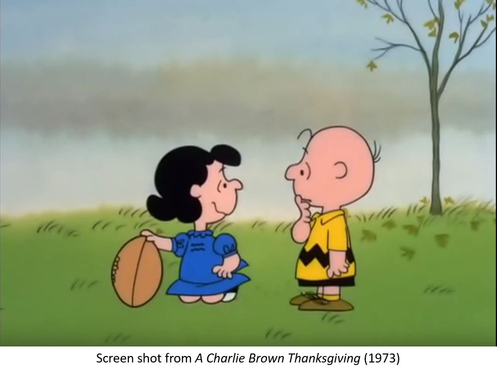 Charlie Brown Football Lucy Leftists Trump.