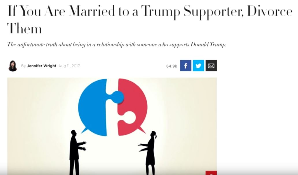 Divorce Trump Supporters