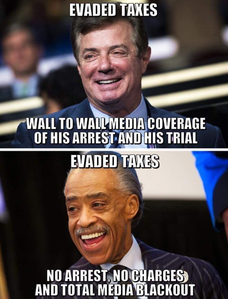 Tax fraud Sharpton Manafort