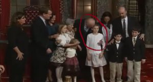 Joe Biden gropes child