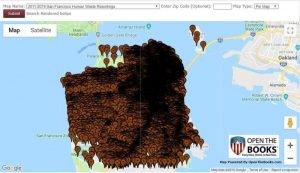 California San Francisco Democrats Poop Map