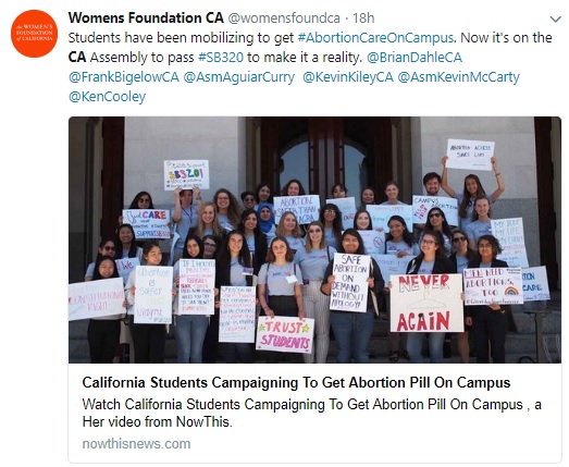 Abortion Colleges Universities