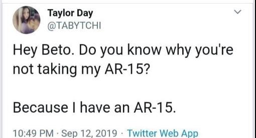 Democratic Debate AR-15