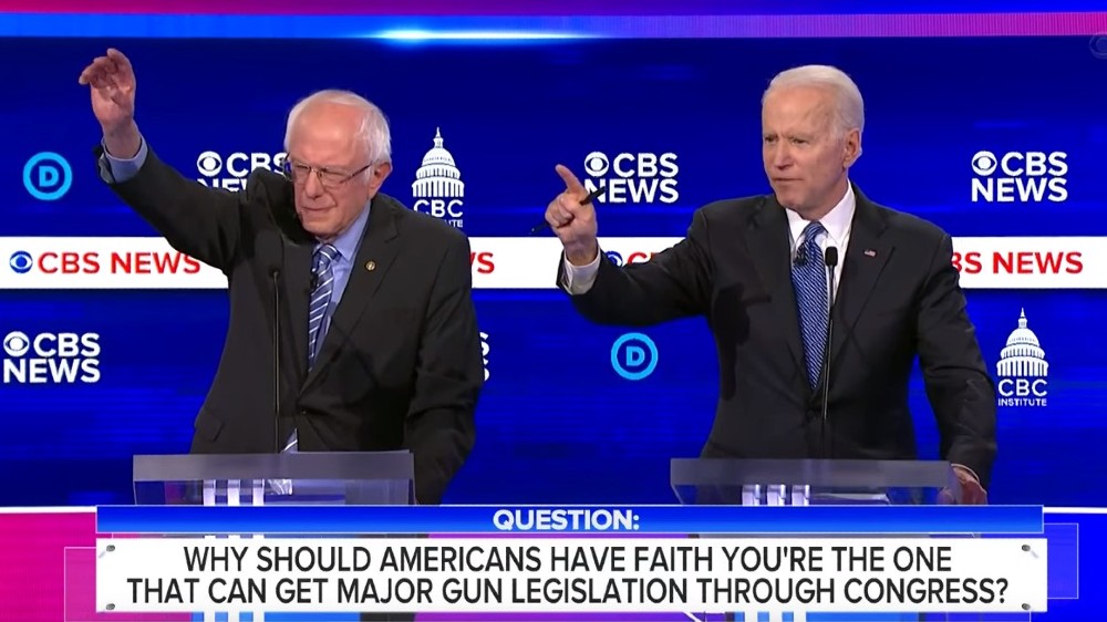 Joe Biden and Bernie Sanders in South Carolina